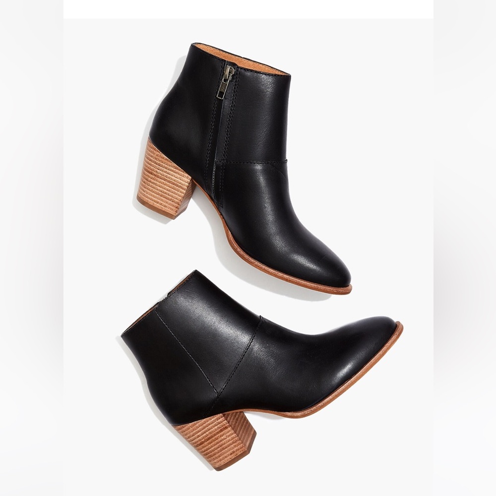 Madewell Rosie ankle boot in black leather